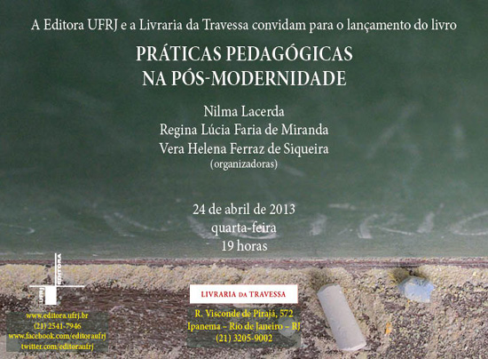 Lançamento de livro Editora UFRJ – 24/04