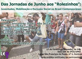 Seminário no Ifcs debate manifestações, rolezinhos e exclusão social