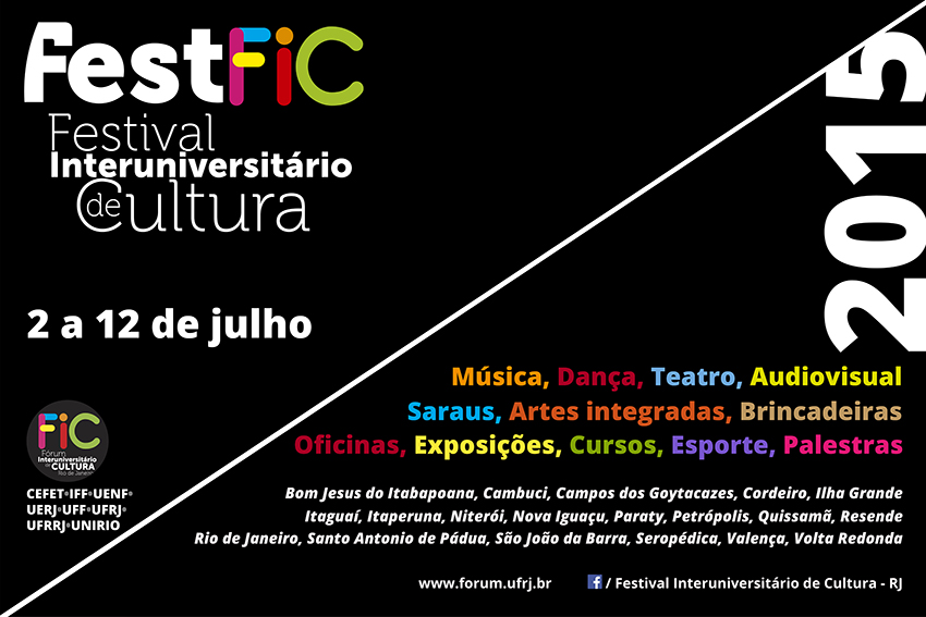 ABERTURA FestFIC – Assista, inspire-se, prestigie a produção cultural das universidades públicas do RJ