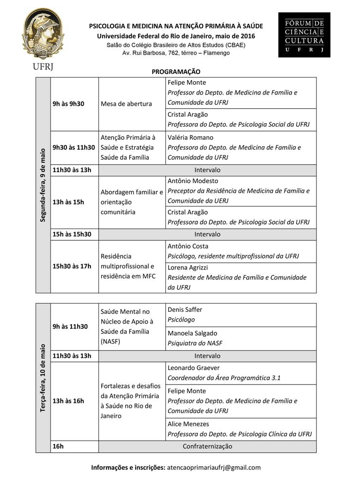 Instituto de psicologia realiza “Encontros entre a psicologia e a medicina na atenção básica à saúde”