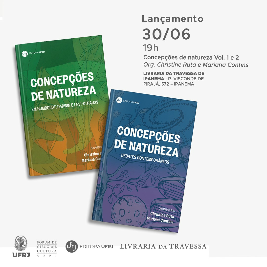 Lançamento dos livros Concepções de natureza vol. 1 e 2