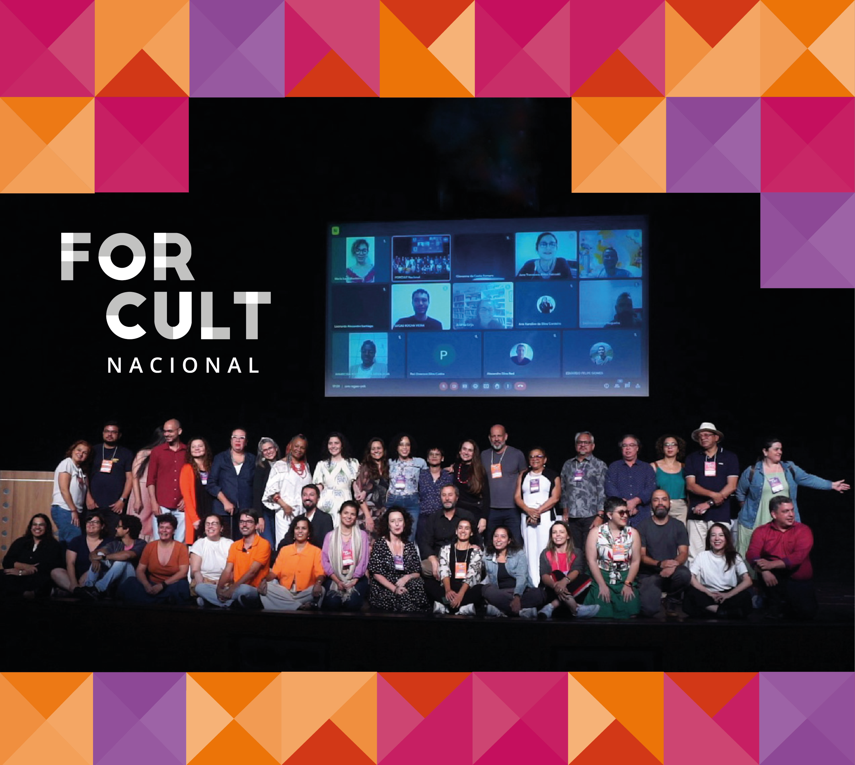 Equipe do Fórum de Ciência e Cultura no encontro nacional do FORCULT